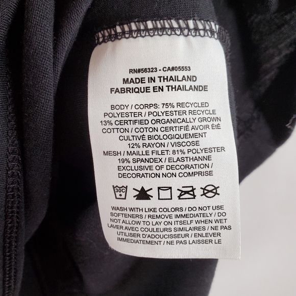 Nike Black Sleeveless Athletic Tank Top Cutout M - Picture 4 of 5